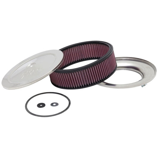  K&N - Ensemble filtre à air rond - 5-1/8
