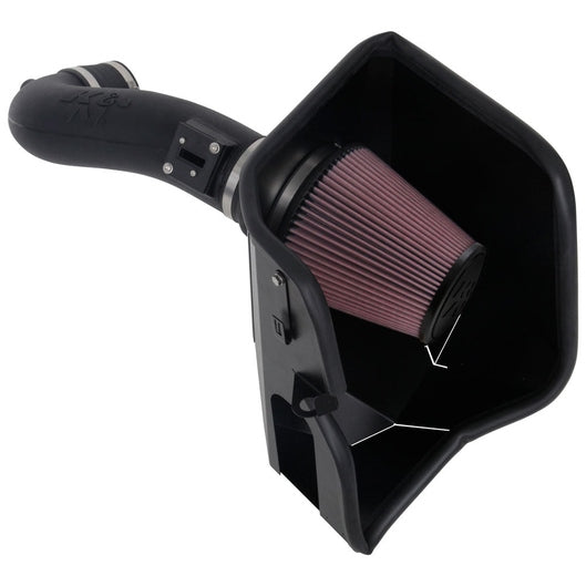  K&N - Système d'admission d'air haute performance - AIRCHARGER; CHEVROLET SILVERADO 1500; V8-5.3/6.2L F/I, 2019-2024 (63-3110) – Cadillac / Chevrolet / Gmc - 63-3110