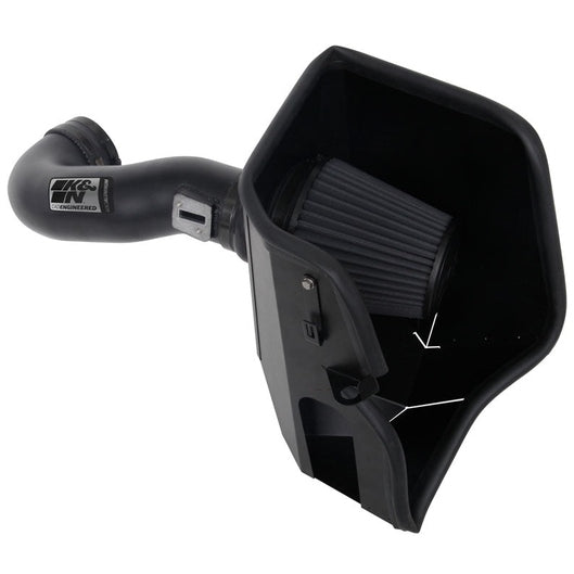  K&N - Système d'admission d'air haute performance - KIT D'ADMISSION PERFECTIONNEMENT-; CHEV. SILVERADO 1500-; V8-5.3/6.2L F/I, 19-23 (71-3110) – Cadillac / Chevrolet / Gmc - 71-3110