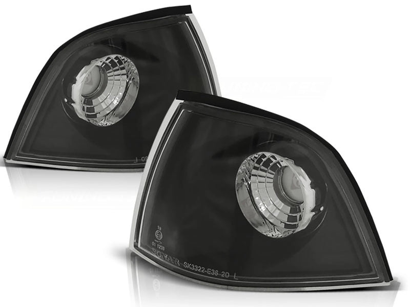 Feux de Clignotants avant noirs compatibles avec BMW E36 Coupé 12.90-09.99