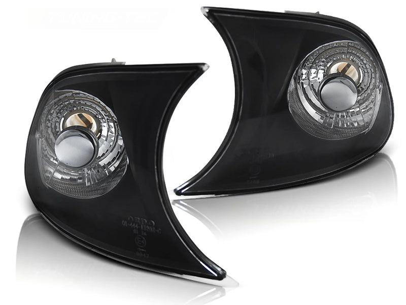 Feux de Clignotants avant noirs compatibles BMW E46 04.99-08.01 C/C
