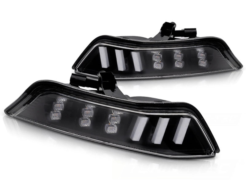 SÉQUENCE DE FEUX DE Clignotants avant À LED NOIRS compatible avec FORD MUSTANG 15-17