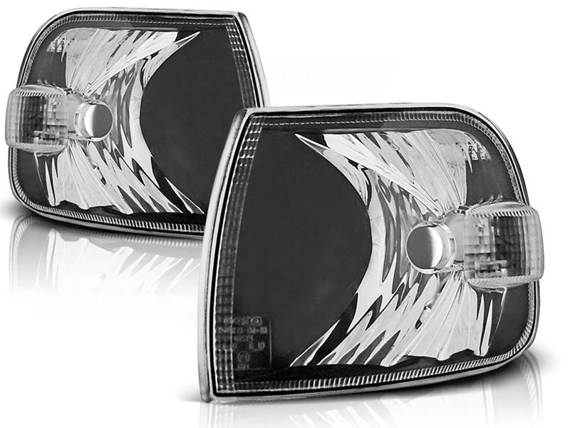 Feux de Clignotants avant noirs compatibles avec VW T4 96-03 Bus