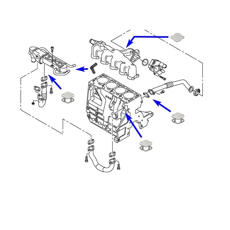  Kit Suppression Vanne EGR 1.2 / 1.6 / 2.0 TDI CR