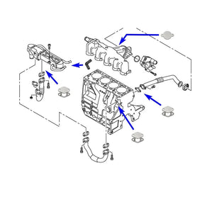  Kit Suppression Vanne EGR 1.2 / 1.6 / 2.0 TDI CR