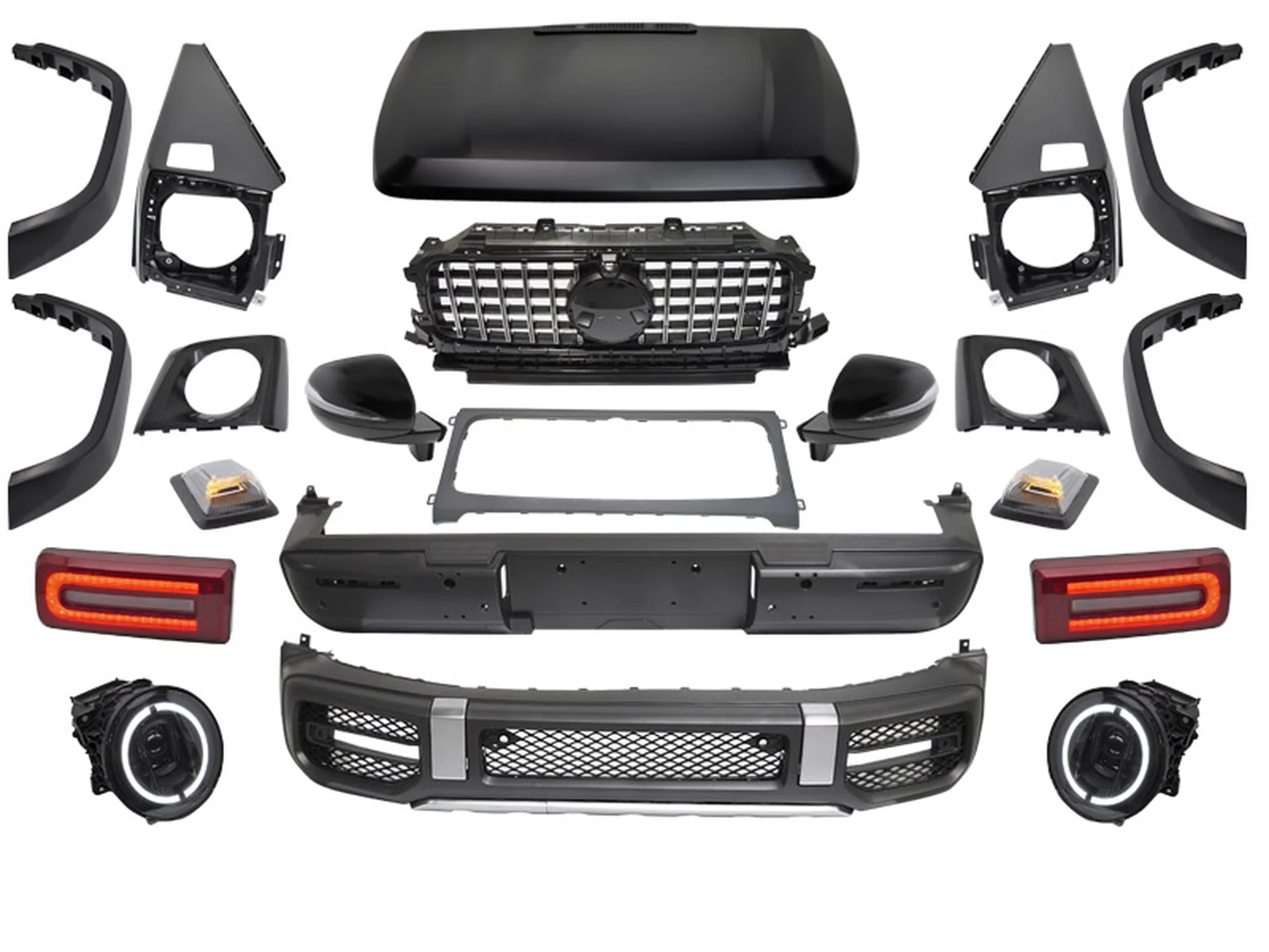 Kit carrosserie sport style 464 compatible avec Mercedes Classe G W463 (1990-2018)