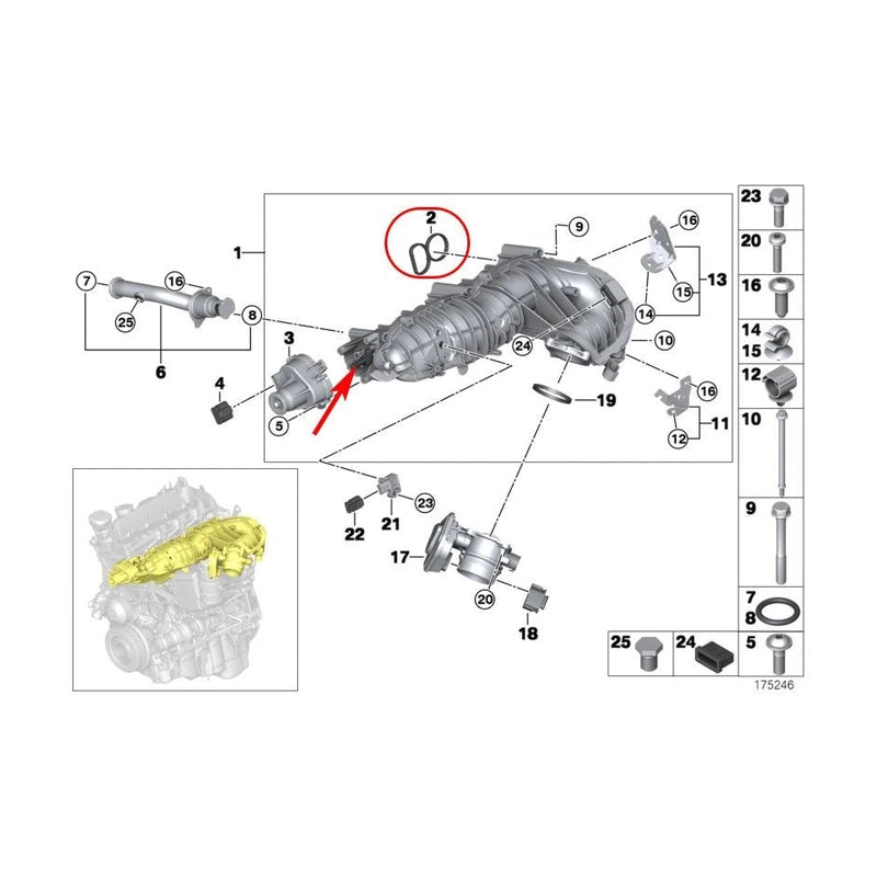  Kit de suppression clapets d'admission pour BMW 2.0D N47/N47S - Tafmet