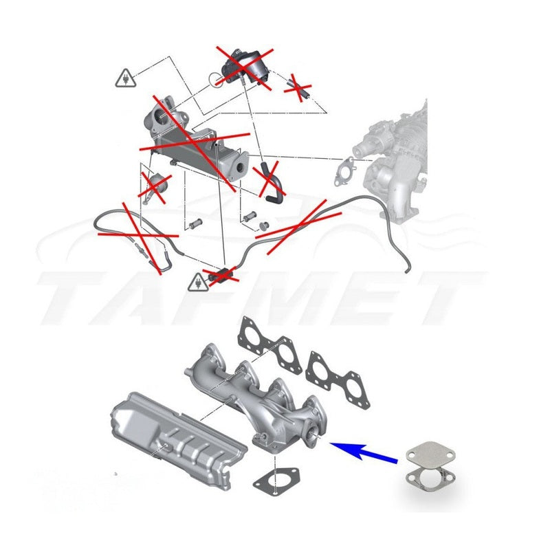 Kit de suppression vanne EGR et refroidisseur 2.0l BMW N47N N47S1