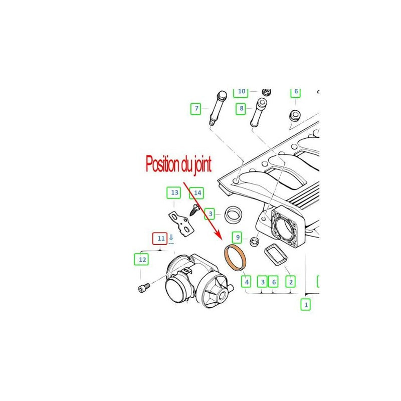  Kit de suppression vanne EGR électronique BMW 3,0D
