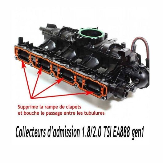 Kit suppression Clapets Admission 2.0TSi EA888