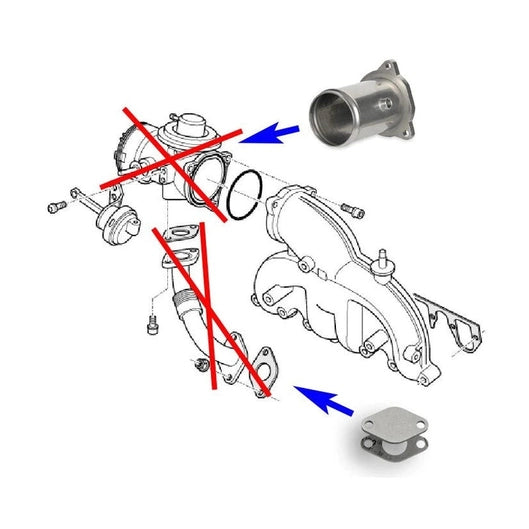  Kit suppression vanne EGR 1.9 TDI PD 130 150 160 AWX AVF ASZ BTB AXC