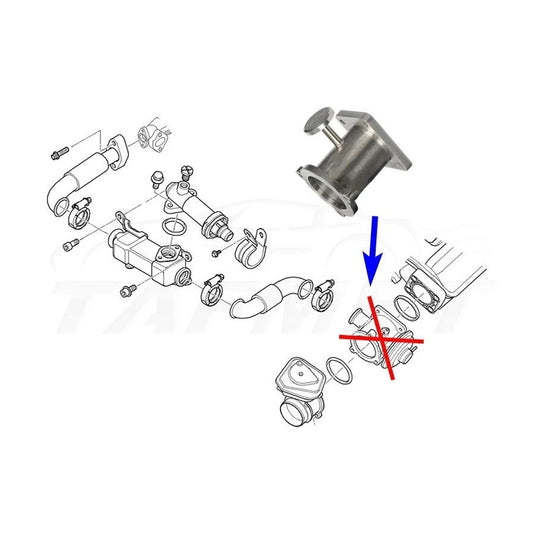  Kit suppression vanne EGR BMW 2.0 3.0 D M47N2 M57N2