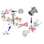 Kit suppression vanne EGR BMW M47N2 M57N2 2.0D 2.5D 3.0D