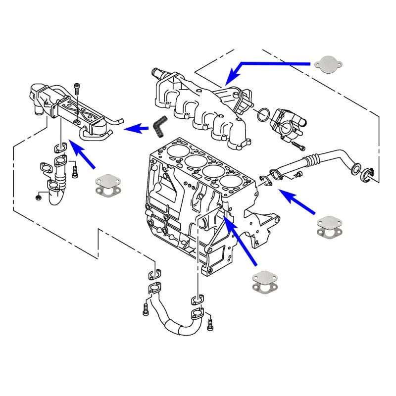 Suppression vanne EGR 1.2 TDI 1.6 TDI 2.0 TDI CR