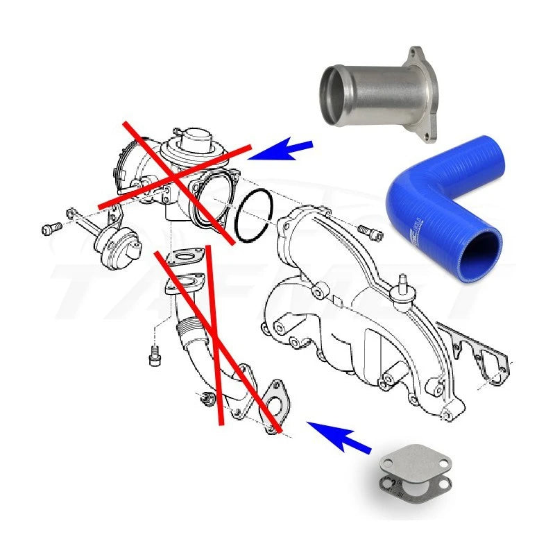 Kit suppression vanne EGR VAG 1.9 TDI 130 150 160 CV AWX AVF ASZ BTB AXC