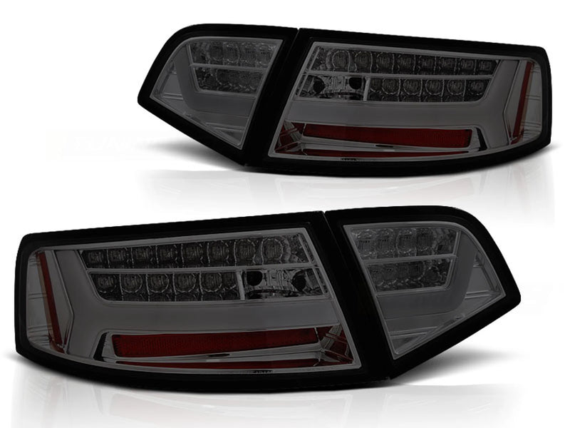 Feux arrière à LED fumés Dynamique compatibles avec Audi A6 berline 08-11