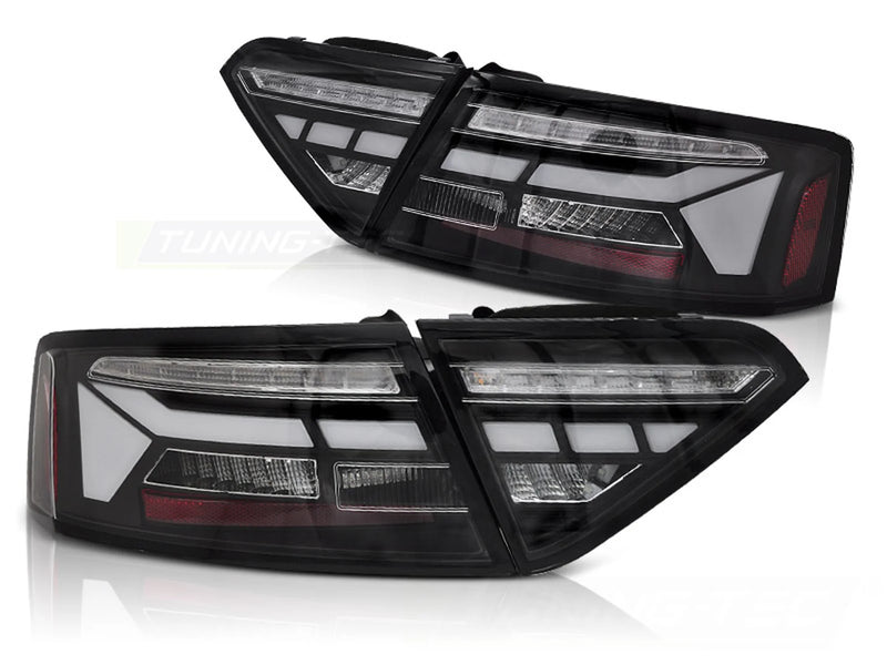 Feux arrière à LED noirs Dynamique compatibles avec Audi A5 11-16, ampoule d'origine