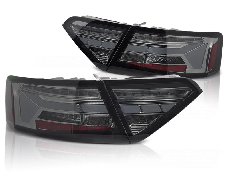 Feux arrière à LED fumés Dynamique compatibles avec Audi A5 11-16, ampoule d'origine