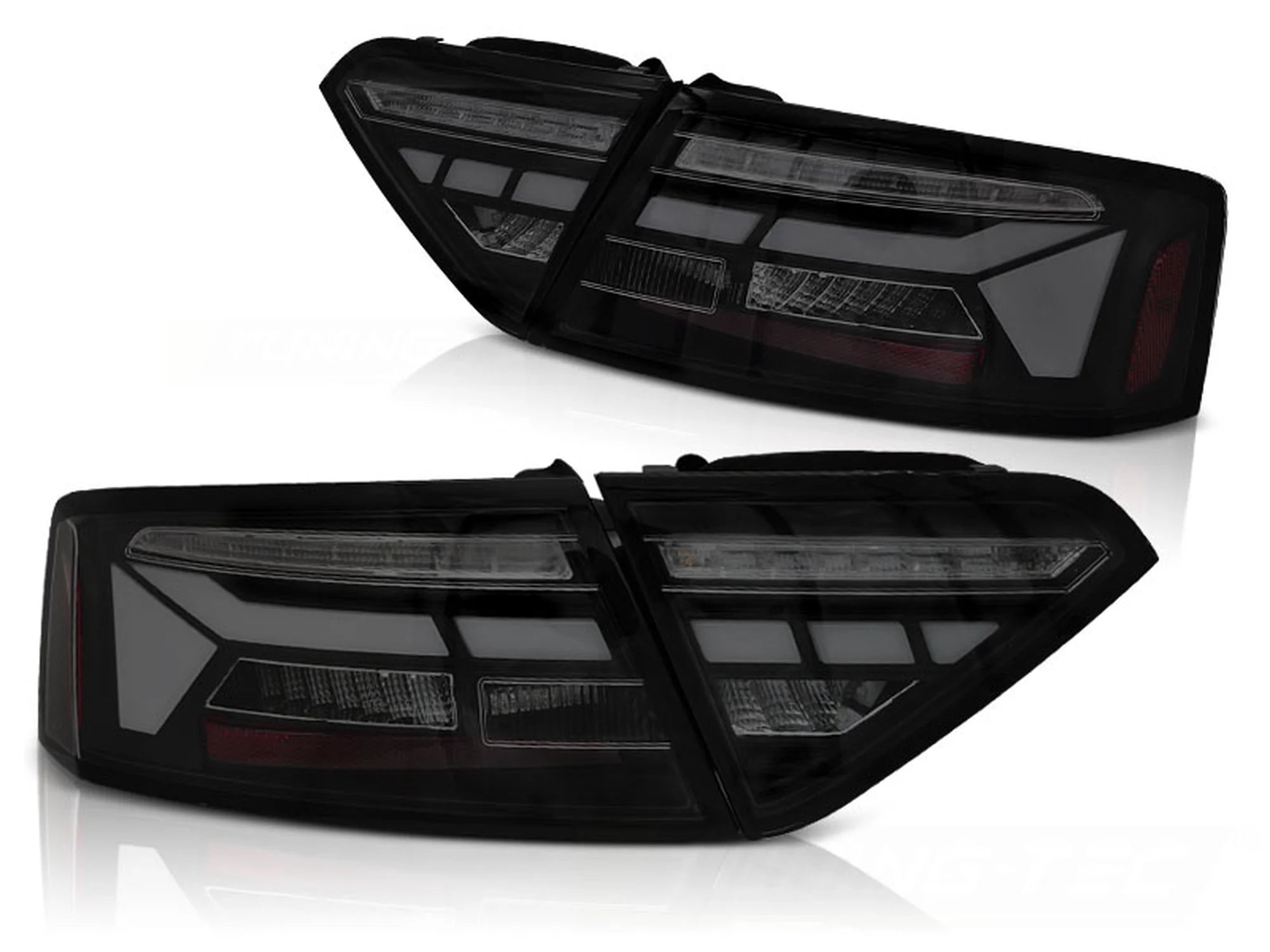 Feux arrière à LED noirs fumés Dynamique compatibles avec Audi A5 11-16