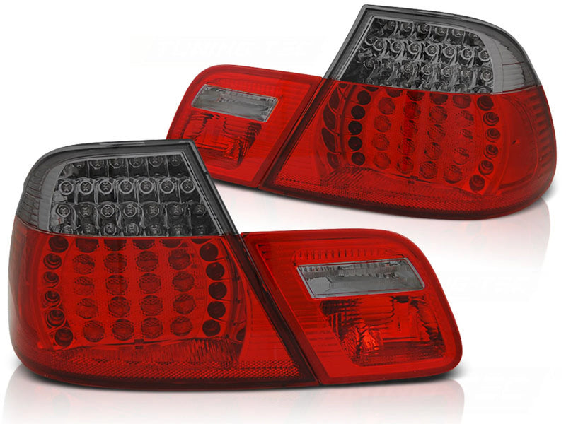 Feux arrière à LED rouge fumé Dynamique compatibles BMW E46 Coupé 04.99-03.03