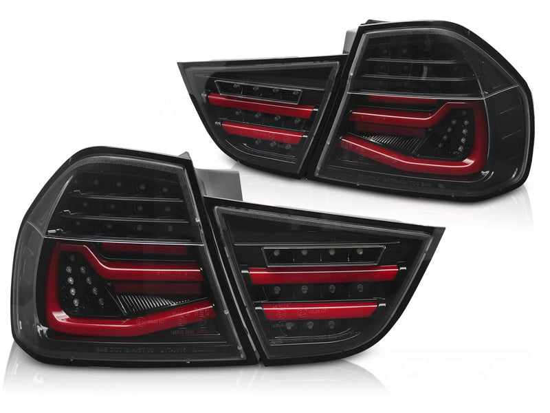 Feux arrière à LED noirs Dynamique compatibles BMW E90 09-11
