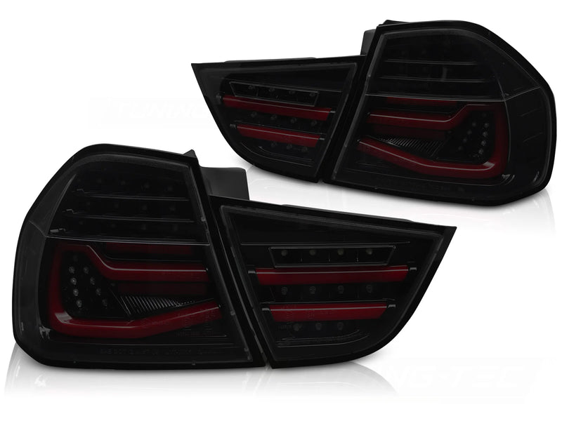 Feux arrière à LED noirs fumés Dynamique compatibles BMW E90 09-11
