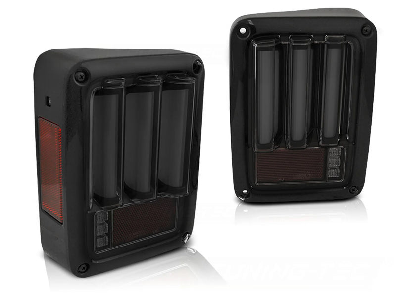 Feux LED fumée noire pour Jeep Wrangler JK 07-18