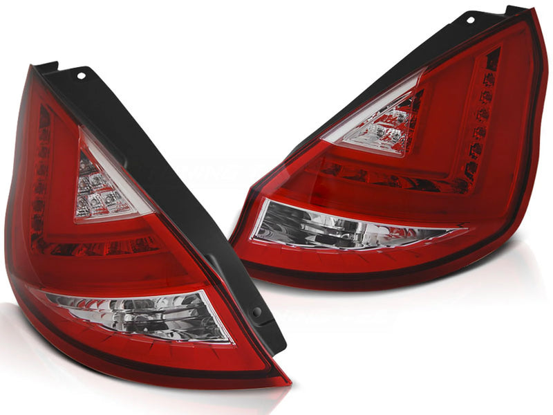 Feux LED rouge et blanche pour Ford Fiesta MK7 (2008-2012).