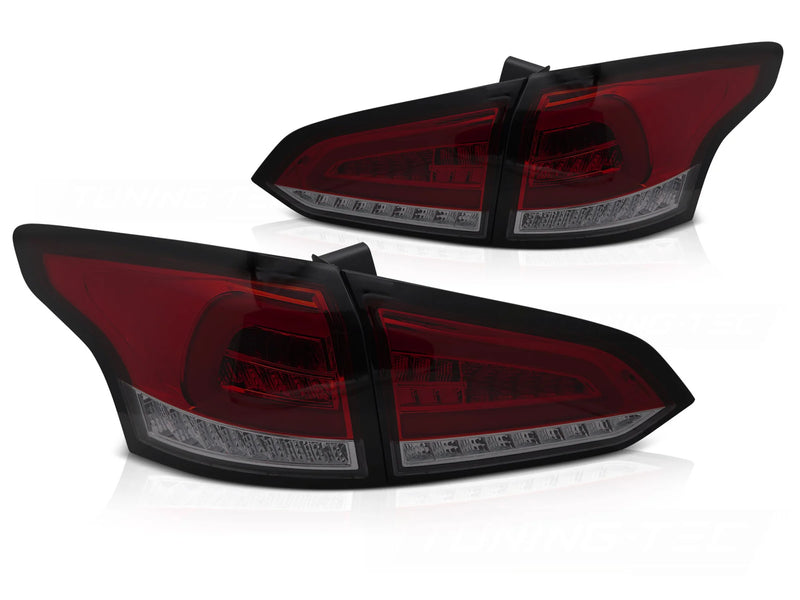 Feux arrière à LED rouge fumé Dynamique compatibles avec Ford Focus MK 3 SW 11-18