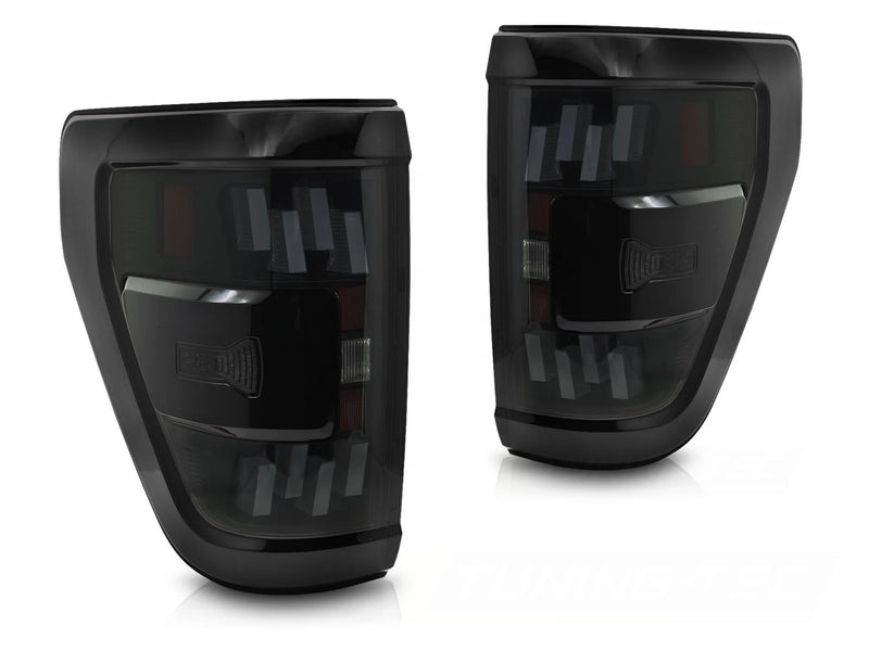 FEUX ARRIÈRE À LED FUMÉS Dynamique compatibles avec FORD F150 MK14 2020-2023