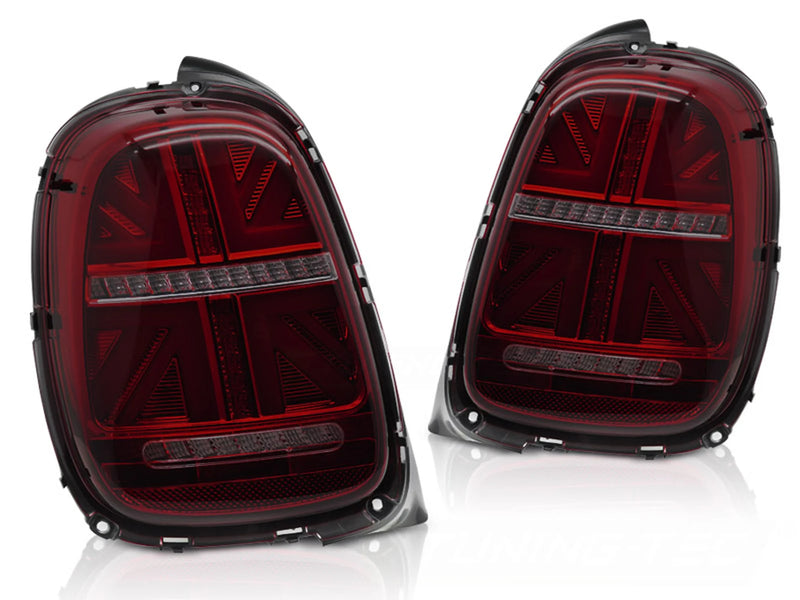 Feux arrière à LED rouges fumés Dynamique compatibles avec MINI COOPER F55 F56 F57 14-17 6 broches