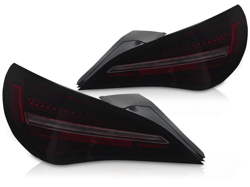 Feux arrière à LED Dynamique noir et rouge fumé compatibles avec Mercedes CLA C117 13-16 / X117 14-16 Ampoule d'origine