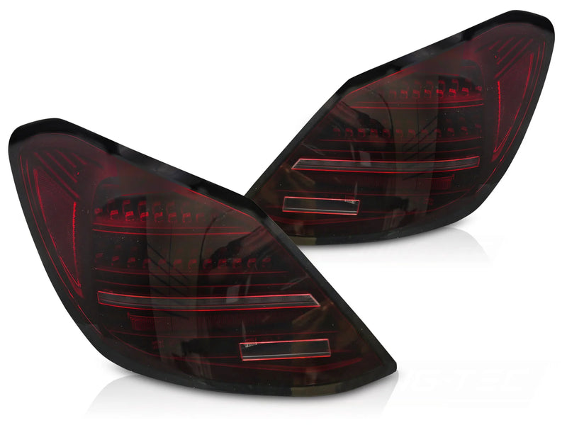 Feux arrière à LED rouge et noir Dynamique compatibles avec Mercedes Classe C W205 14-21