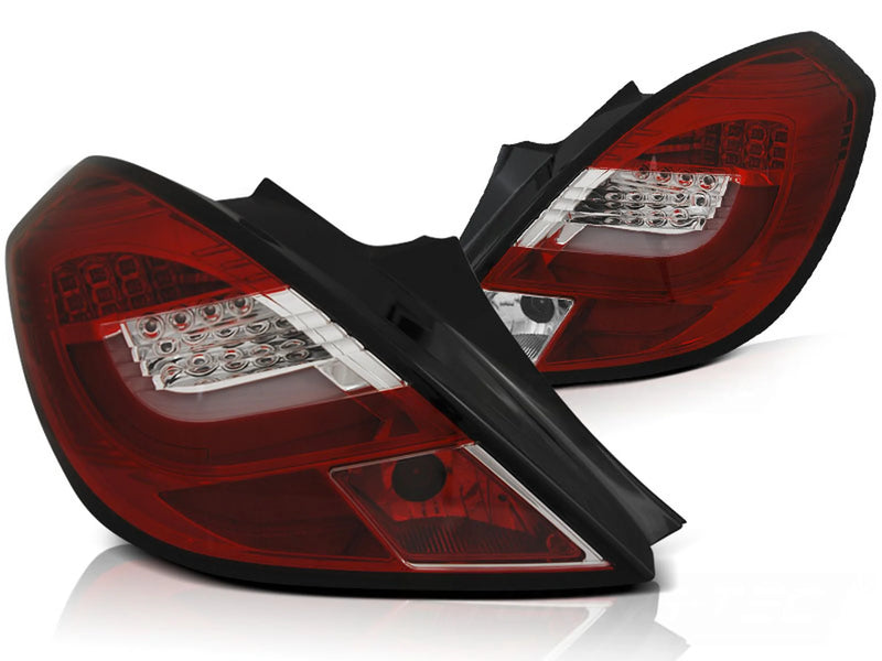 Feux LED rouge et blanche pour Opel Corsa D 3D (04.06-14)