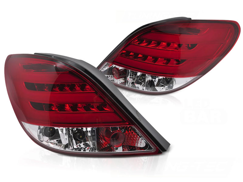 Feux LED rouge et blanche pour Peugeot 207 3D/5D (05.06-06.09).