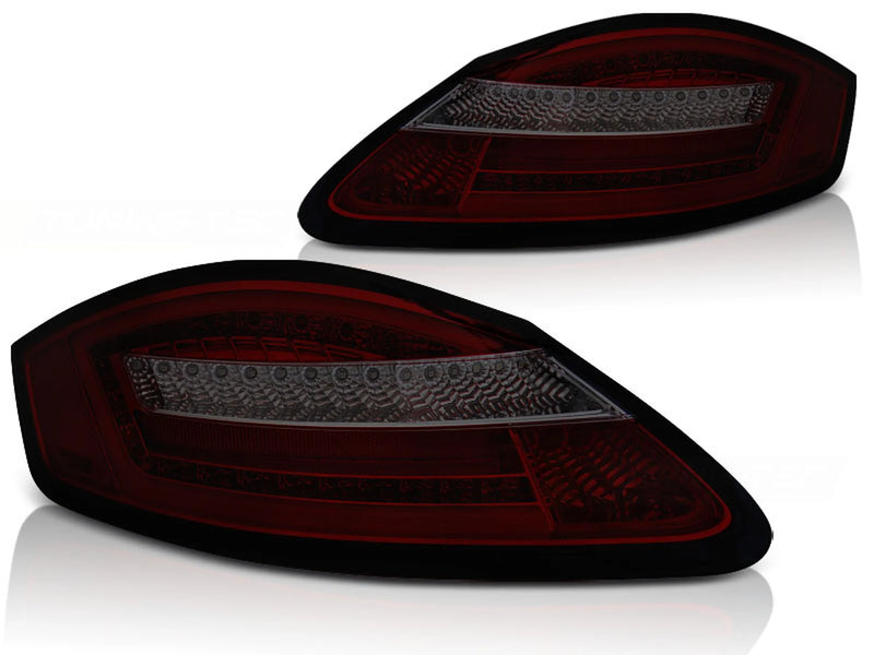 Feux arrière à LED rouge fumé Dynamique compatibles avec Porsche Boxster 987 / Cayman 05-08