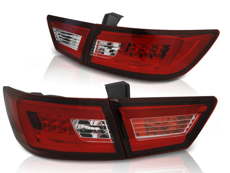 Feux LED rouge et blanche pour Renault Clio IV (2013-2016), 5 portes.