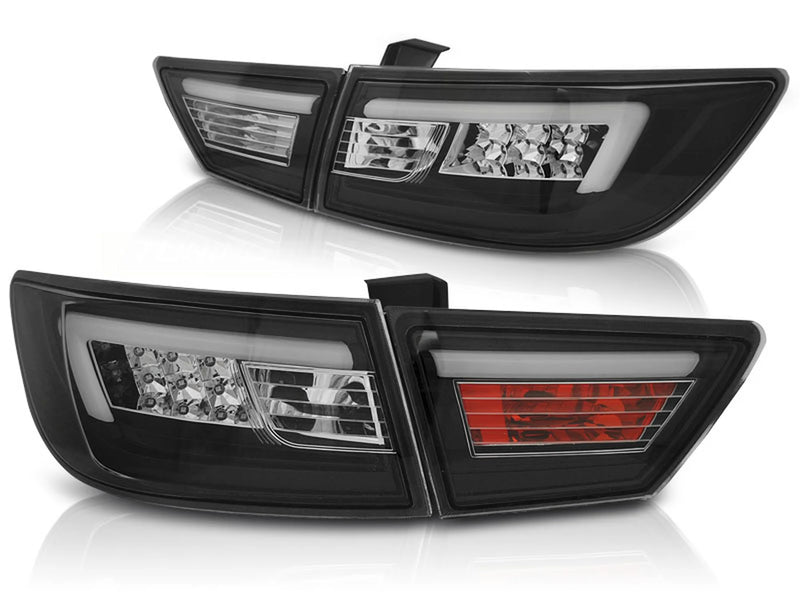 Feux LED noire pour Renault Clio IV 13-16 HB