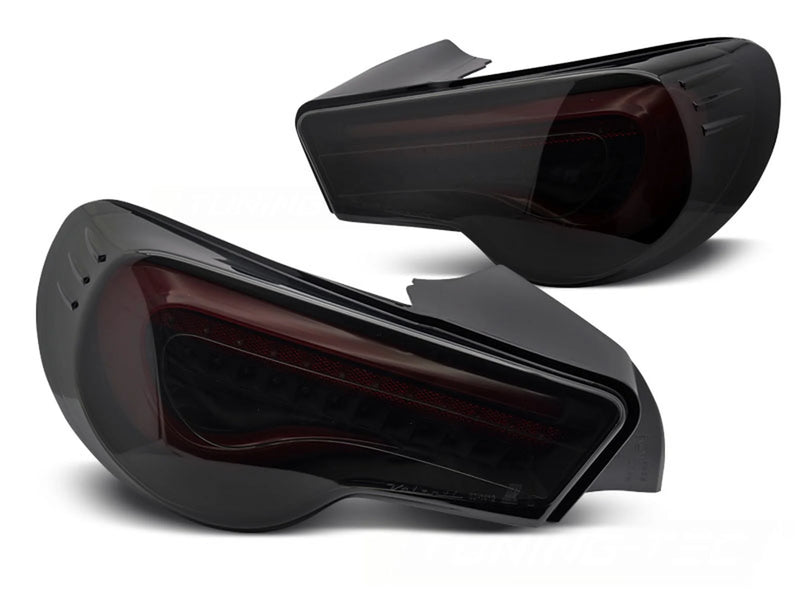 Feux LED TOYOTA GT86 12-21 Noir Fumé Rouge Séquence