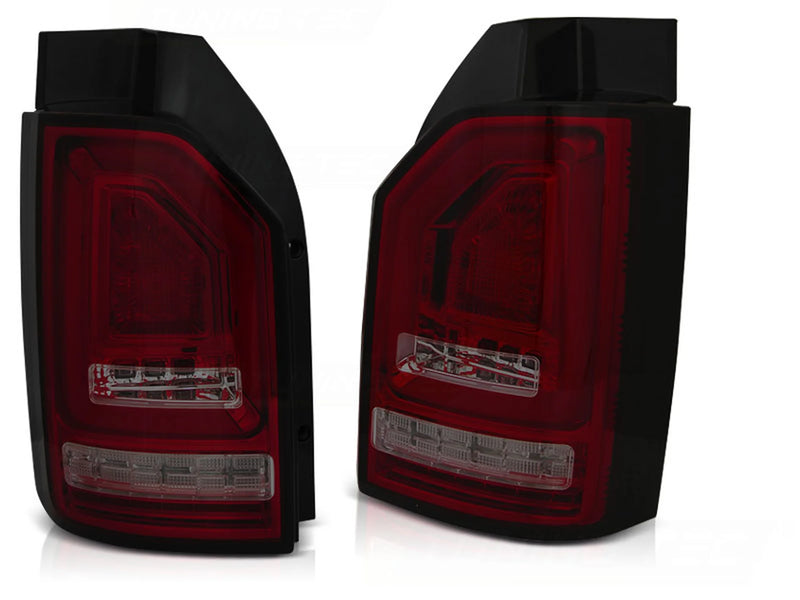 Feux arrière à LED rouges fumés Dynamique compatibles VW T6 15-19 OEM LED