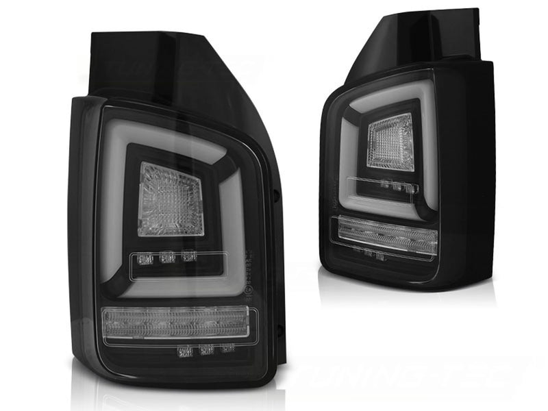 Feux arrière à LED noirs Dynamique compatibles VW T5 04.03-09