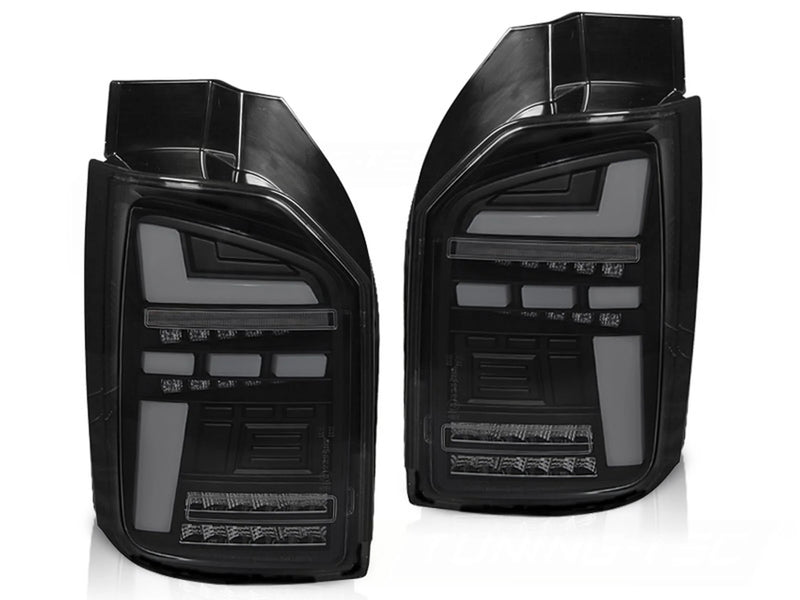 Feux arrière à LED noirs fumés Dynamique compatibles VW T6 15-19 Ampoule d'origine