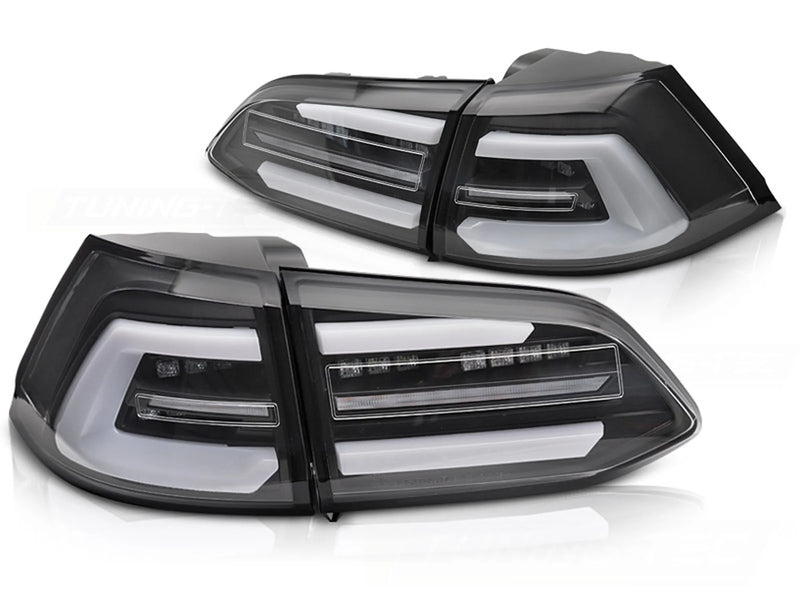 Feux arrière à LED noirs Dynamique compatibles avec VW Golf 7 13-17 SW