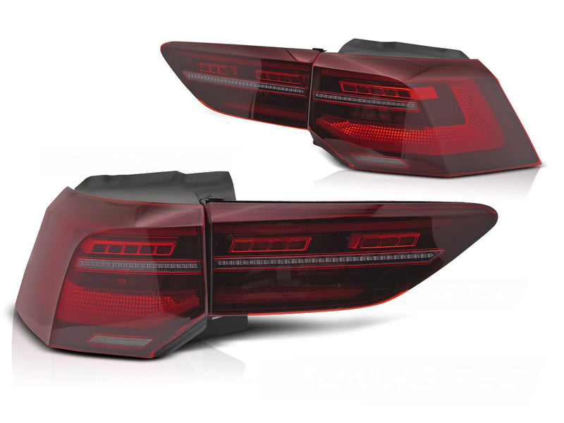 Feux arrière à LED rouges Dynamique compatibles avec VW Golf VIII 19-24
