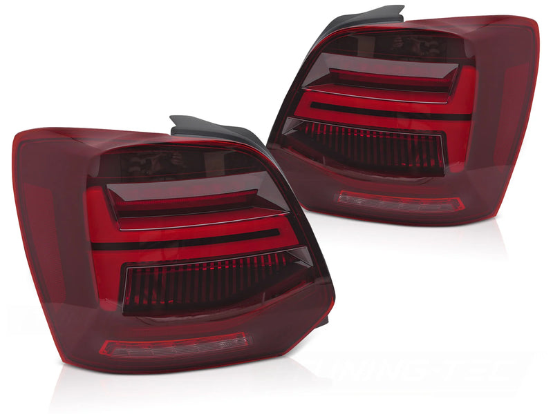 Feux arrière à LED, Feux LED rouge, compatible avec VW Polo V 09-17