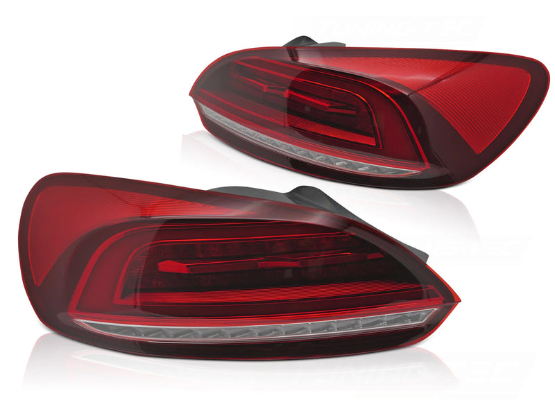 Feux arrière à LED rouges Dynamique compatibles avec VW Scirocco III 08-14