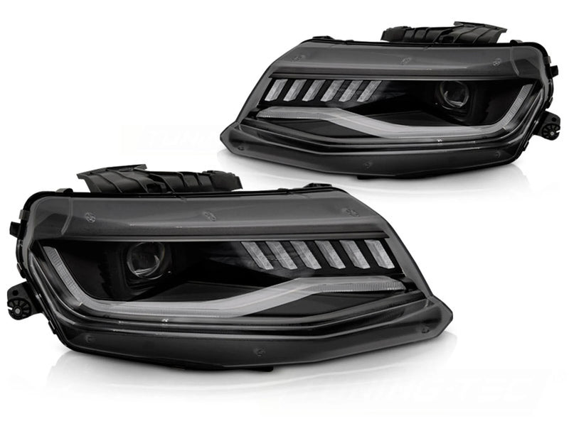 Phares HID noirs pour Chevrolet Camaro 16-18 Dynamique