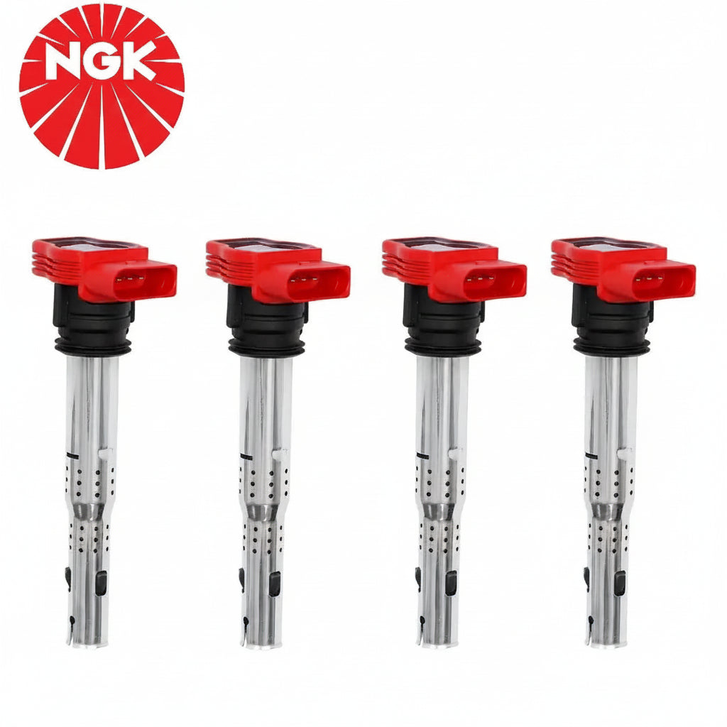 Pack 4 Bobines R8 NGK U5014 48041 Golf 5 GTI Golf 6 GTI/R Audi A3 / S3 8P Leon Cupra 2.0 TSI TFSI EA113 EA888