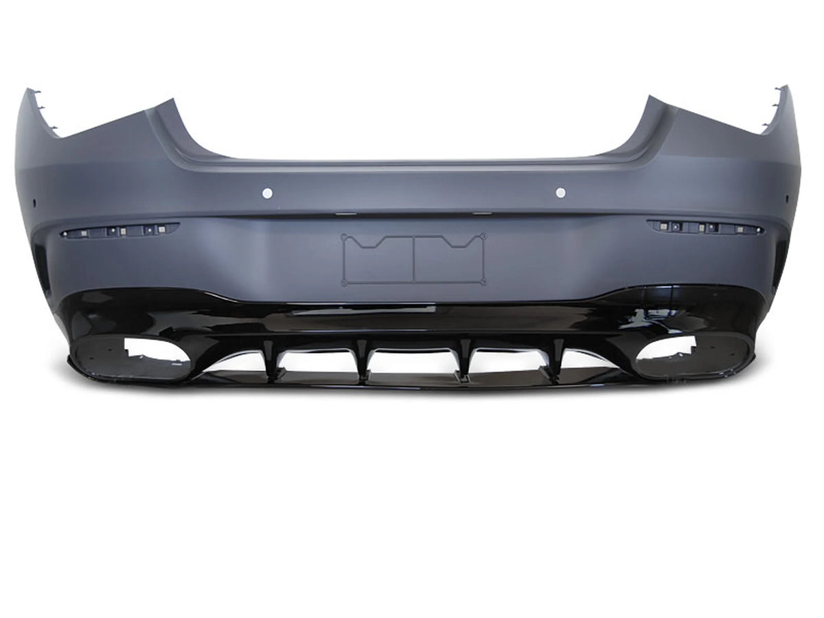 Pare-chocs arrière sport noir compatible avec Mercedes CLA W118 19-23