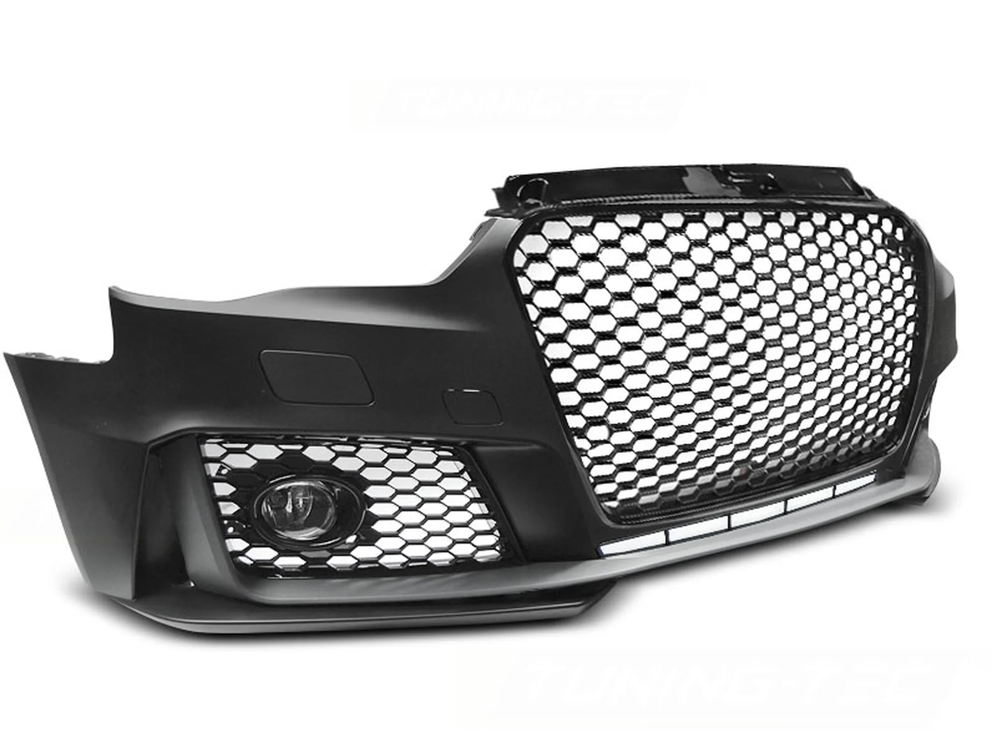 Pare-chocs avant sport noir brillant compatible avec Audi A3 12-16